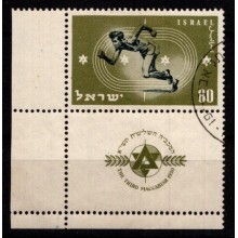 Israel - Makkabiade  - Michel 41 med Tab - Stemplet